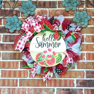 Wreath Summer Watermelon Decor